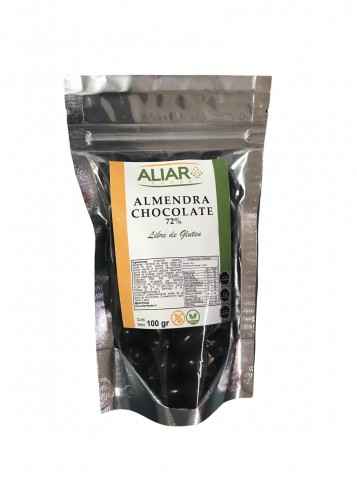 Aliar almendra con chocolate 100 gr