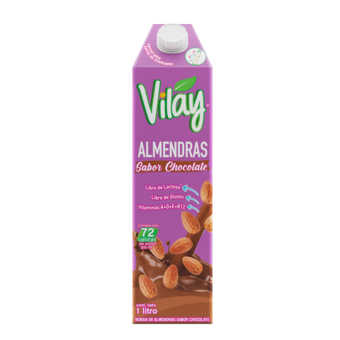 VILAY Litro bebida vegetal Almendras Chocolate 