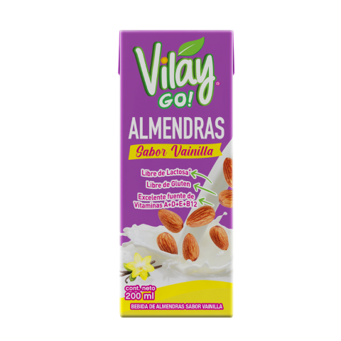 VILAY 200 ml bebida vegetal  Almendras Vainilla 