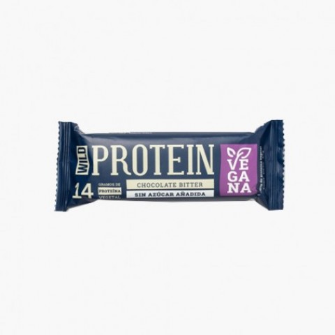 WILD FOODS barra proteina VEGAN CHOCOLATE BITTER 45 grs