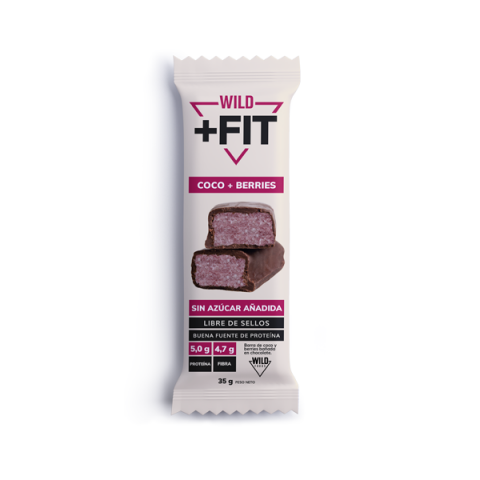 WILD Fit Barra coco + frutos rojos 35 gr